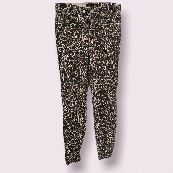 Y2K Volcom cheetah print jeans. Size 26 - Picture 4 of 7